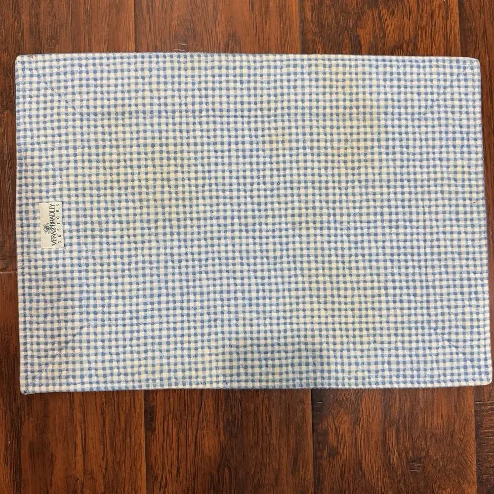 Vintage Vera Bradley Retired Elizabeth Quilted Placemat Set Of 8 Floral Cottage